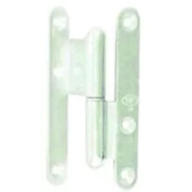 Vachette - Béquille double sur plaque 165 mm ligne Muze chromé diamant noir bec de cane