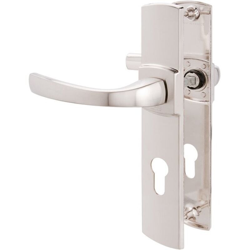 Vachette - Béquille double sur plaque 165 mm ligne Muze chromé platine clé i