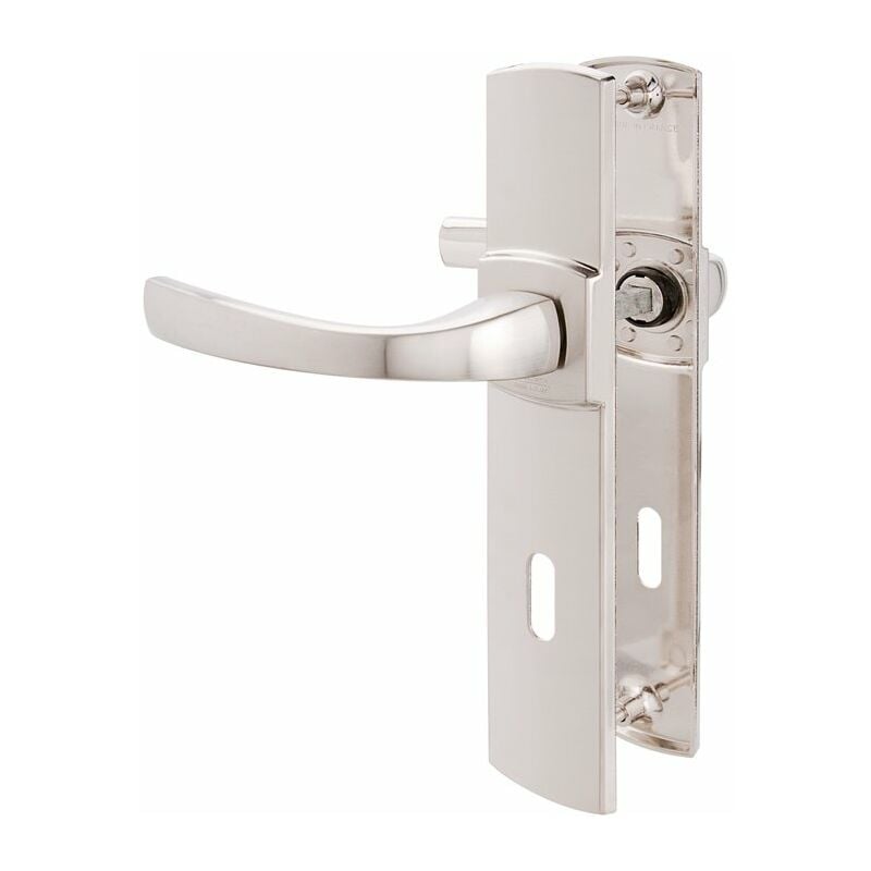 Vachette - Poignée de porte intérieure - Muze Gris platine - Clé l - 195 mm