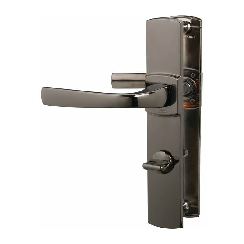 Vachette - Poignée de porte intérieure - Muze Diamant noir - Condamnation - 195 mm