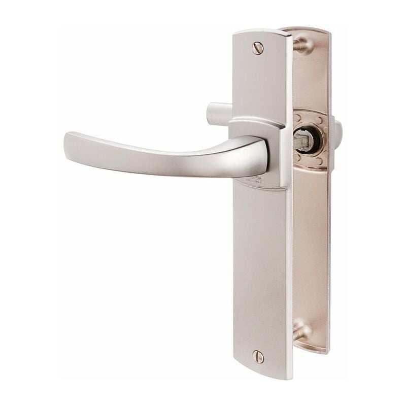 Vachette - Poignée de porte intérieure - Muze Gris argent - Bec de cane - 195 mm