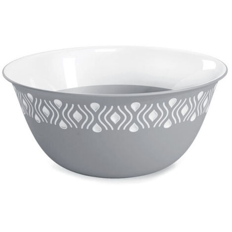 Ensaladera de plástico Tosca gris, 23 cm, Stefanpl