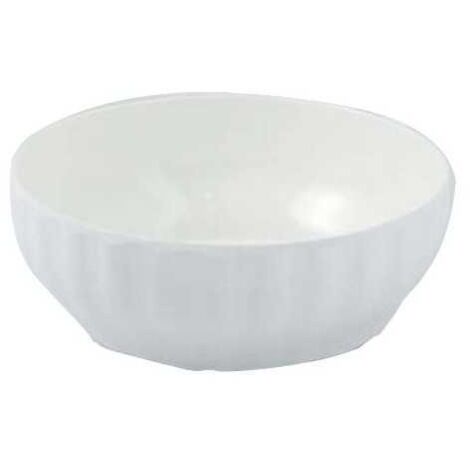 Ensaladera Trentina de Melamina Blanca Óptica de 16 cm