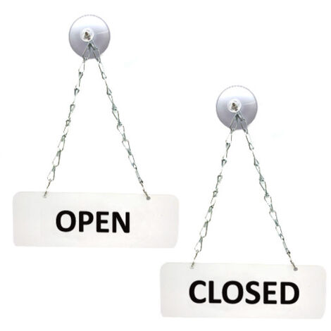 ENSEIGNE DE SIGNALISATION INFORMATIVE OPEN / CLOSED (WUV0002)