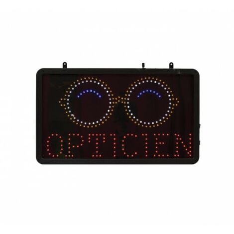 INTERFACE PLV Enseigne lumineuse LED intérieur Opticien Binocle