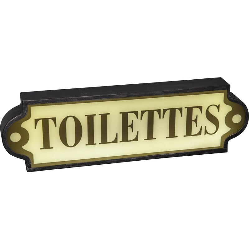 Enseigne lumineuse Toilettes 43 cm