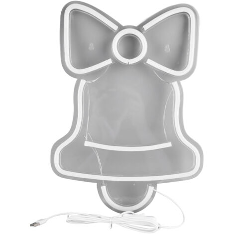 Enseigne Néon LED Décorative, Lumière d'Ambiance pour Chambre, Bar ou Fête d'Halloween, Style Cloches