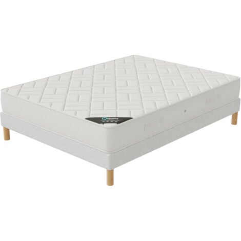 ELITE MATTRESS Ensemble 160x200 ZEN Sommier + Matelas Hauteur 20cm