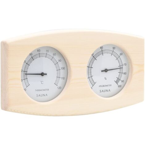 Ensemble 2 en 1 hydrothermographe et minuterie à sable de sauna CFW23887