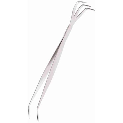 Ensemble 2 en 1 Outils de Jardinage en Acier Inoxydable Pinces et Râteau pour Bonsaï - KZQ