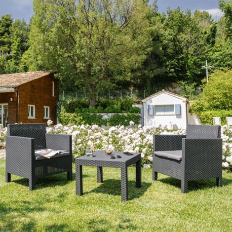 Ensemble 2 places PENELOPE - Noir anthracite