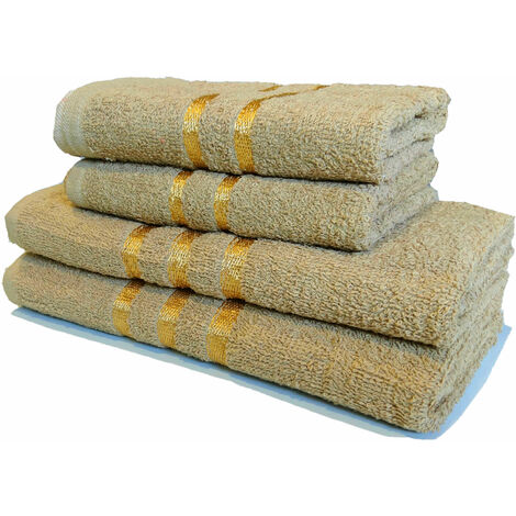 Ensemble 2 Serviettes 70 x 130 cm - Beige