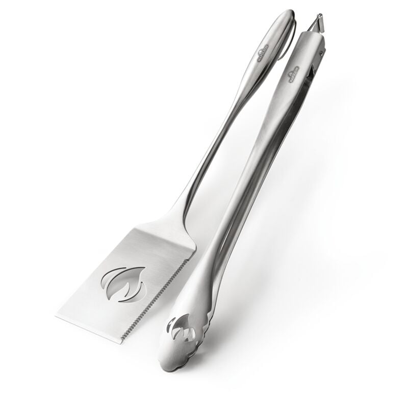 Napoleon - Kit 2 ustensiles pro - Spatule coupante/pince en inox