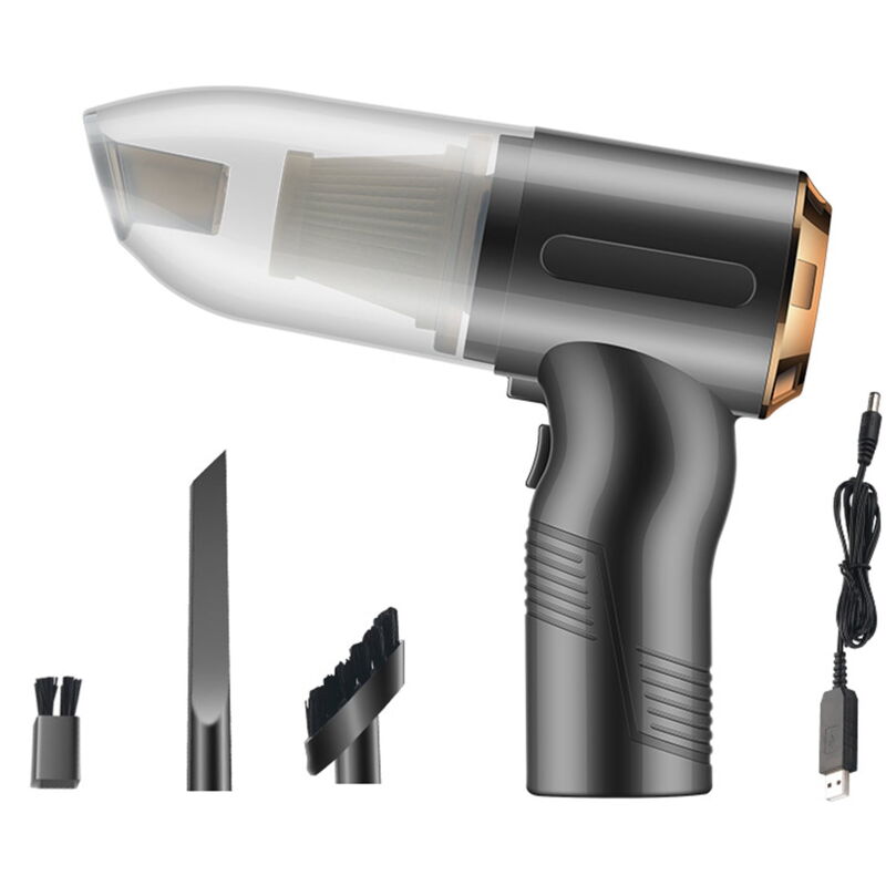 Feiyue - ensemble 2000mAh aspirateur de voiture sans fil rechargeable abs 10000 pa puissance d'aspiration aspirateur à main pour voiture