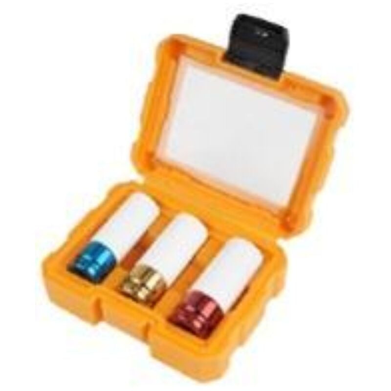 Ensemble 3 Pie'Ces. Cle'S A' Douilles A' Chocs 1/2" 17/19/21mm Tolsen