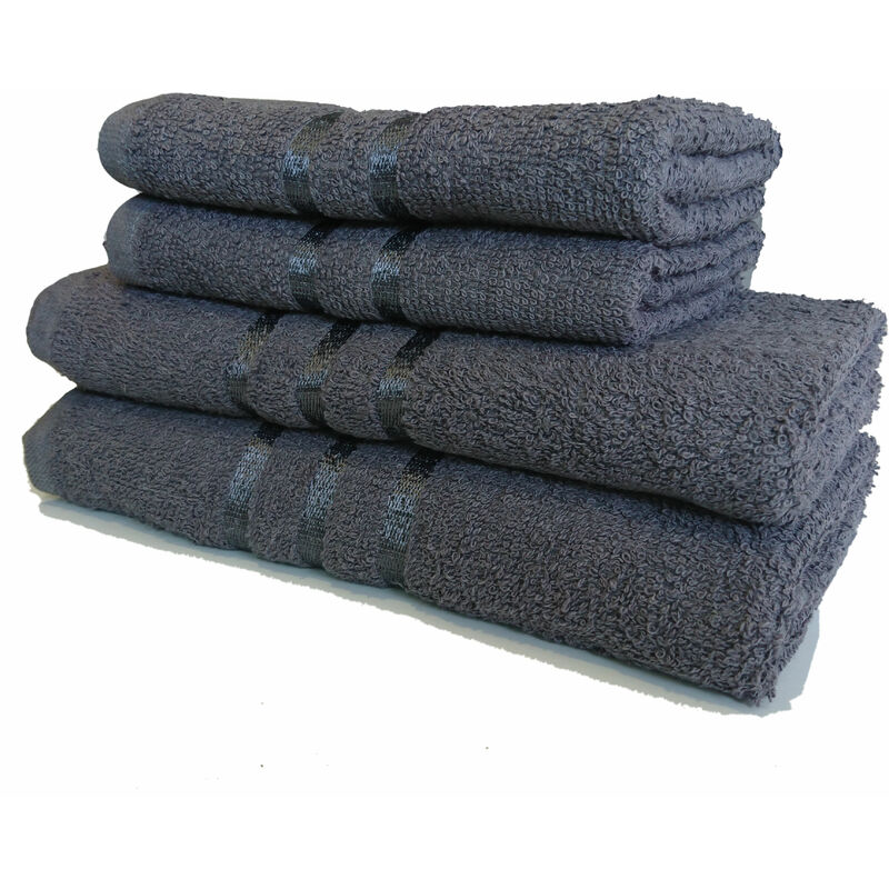 Ensemble 3 Serviettes 50 x 90 cm - Gris