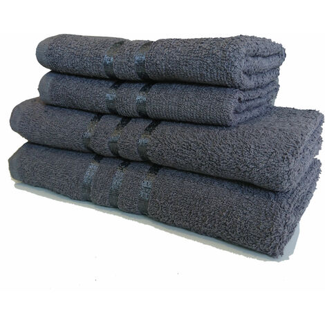 Ensemble 3 Serviettes 50 x 90 cm -  Gris