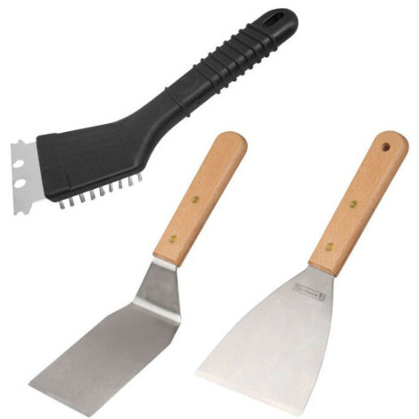 Ensemble 3 ustensiles professionnels - FACKELMANN PROFESIONAL - Pour plancha