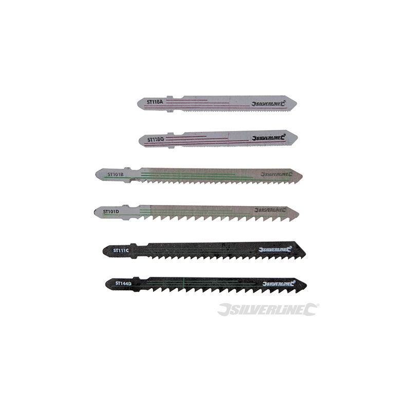 Ensemble de 30 lames de scie sauteuse 30 pcs bois/métal Silverline 234184