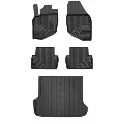 Ensemble 77 : Tapis et housse en caoutchouc pour Volvo V70 2 Break (2000-2007)