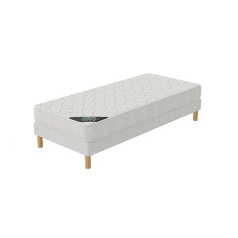 Ensemble 90x200 CONFORT+ Sommier + Matelas Hauteur 17cm