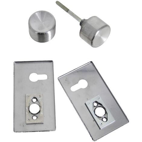 Ensemble à bouton sur plaque horizontale pour clé I finition inox brossé - BRICARD - 2036021