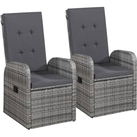 Ensemble à manger de jardin 3 pcs  Mobilier de jardin Gris