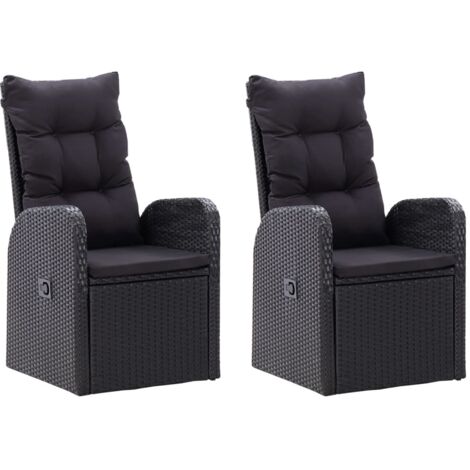Ensemble à manger de jardin 3 pcs  Mobilier de jardin Noir