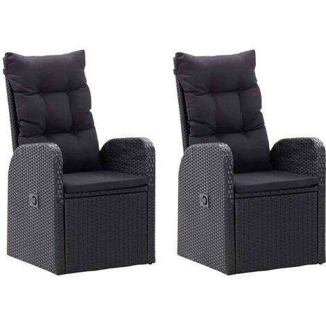 Ensemble à manger de jardin 3 pcs  Mobilier de jardin Noir