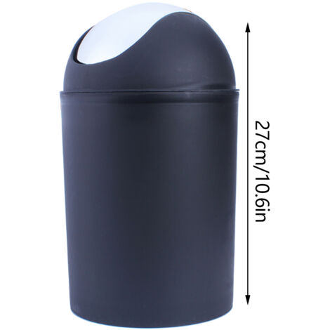Ensemble Accessoires Salle de Bain 6 Pièces Résine Écologique avec Porte-Savon, Distributeur, Verre, Porte-Brosse à Dents et Poubelle