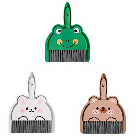 Ensemble balai, pelle et pelle pour animaux de compagnie et enfants - Mini balai - Comme illustré