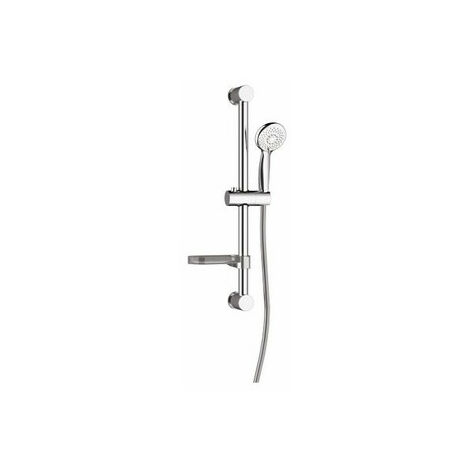 Ensemble barre de douche ø25 L600, douchette ø85 3 jets anticalcaire