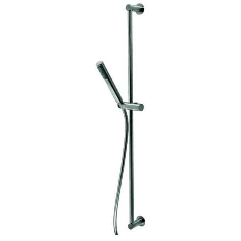 Ensemble barre de douche en inox avec douchette et flexible Nobu chromé - BOSSINI IND002P030