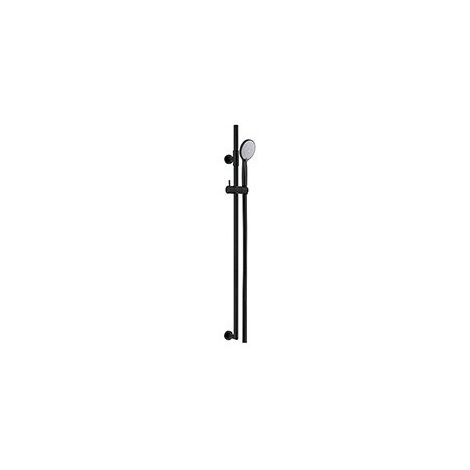 Ensemble barre de douche Noir mat ALISSO - Cristina Ondyna AL25213
