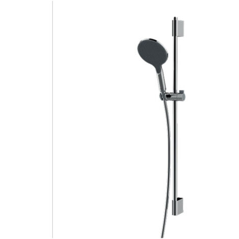 Ensemble barre de douche ronde et pomme de douche chromé Apice - Bossini DA5059030