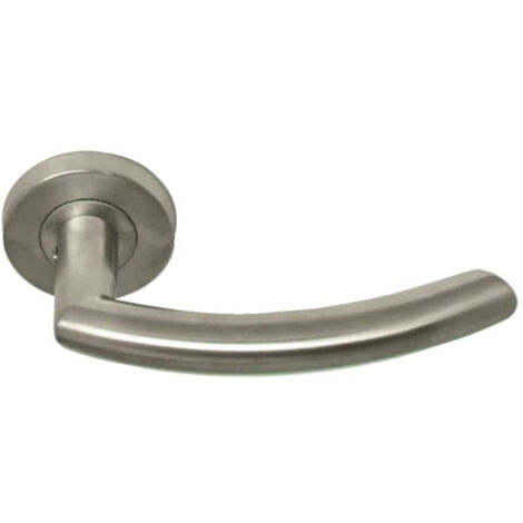 Ensemble Béquille Rosace Ronde Loupiac Inox Brossé