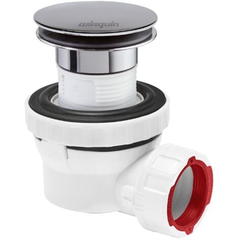WIRQUIN PRO Ensemble bonde et siphon ultra compact Quick-Clac pour lavabo Nano 6.7, Wirquin 30723974, blanc