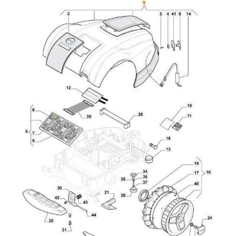 ENSEMBLE BOUCHON AUTOCLIP 223 ORIGINAL STIGA - 112600236/0