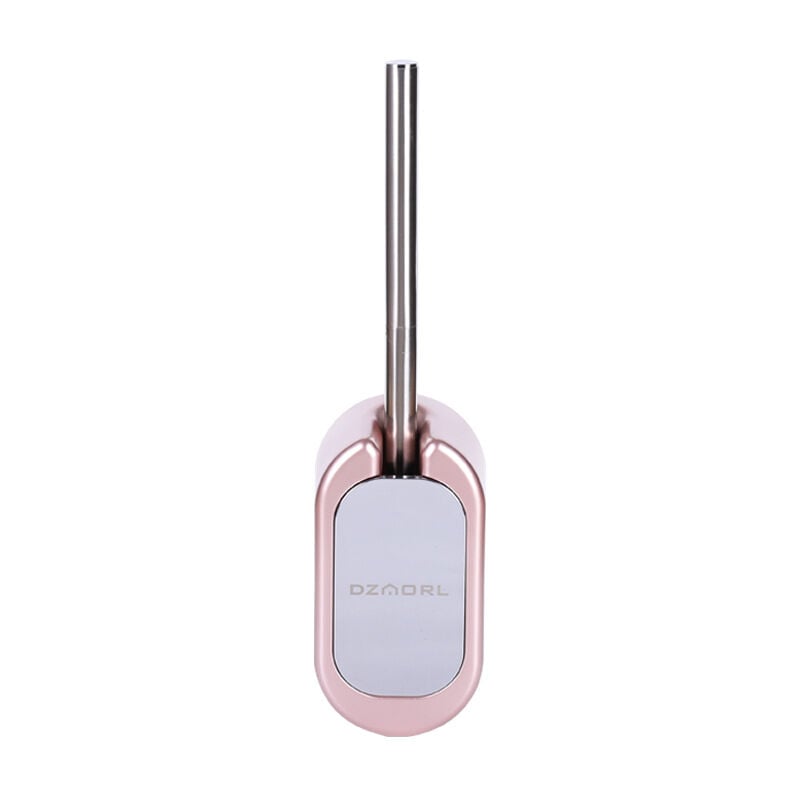 Ensemble brosse de toilette murale et support, brosse de toilette en acier inoxydable(or rose)