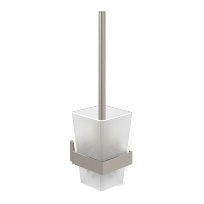 Villeroy&boch - Ensemble brosse wc villeroy et boch Elements - Striking Nickel Brossé