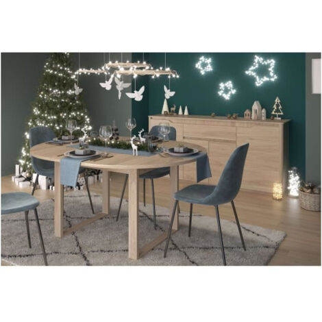 Ensemble buffet et table ronde extensible - BETTY - Chene - PARISOT
