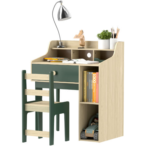 Bureau Enfant/Ado AMPM – Bois Avec Tiroir Et Étagère – 90cm – Occasion