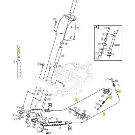 Ensemble câble de direction ORIGINAL STIGA - 1134-9099-01