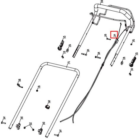 ENSEMBLE CABLE TRACTION + FREIN MOTEUR - 1004128001