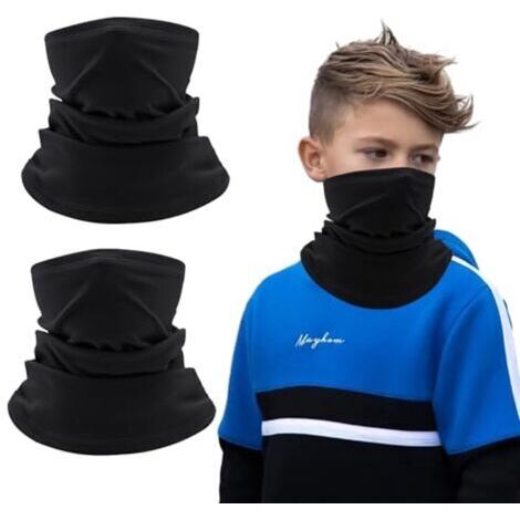 Ensemble cache-cou pour enfants - 2 pièces en polaire pour les activités hivernales