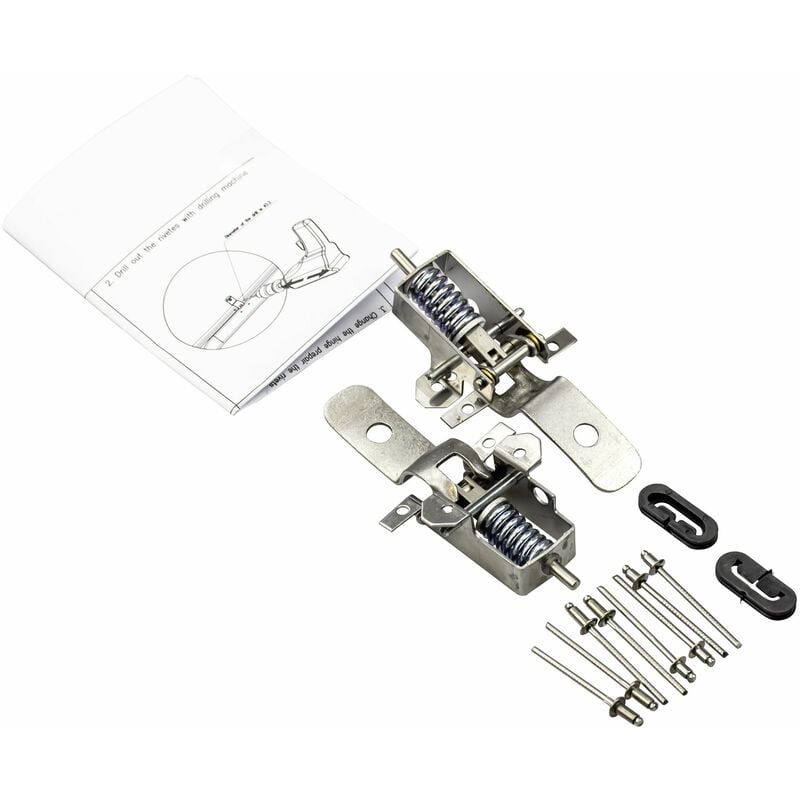 ENSEMBLE CHARNIERE COMPLET pour CUISINIERE DOMETIC - 407145071