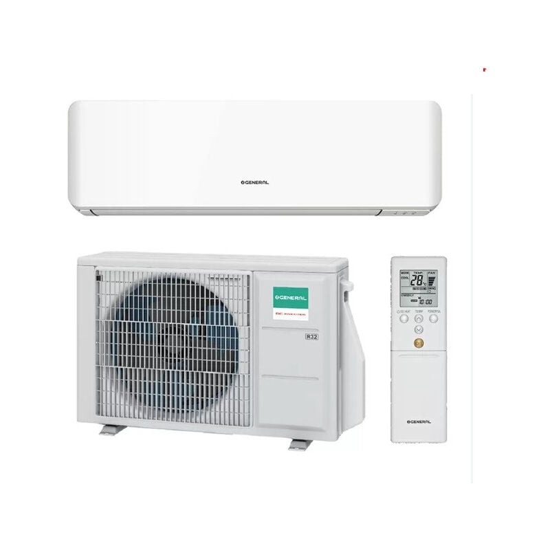 General - Ensemble climatisation reversible 2.5KW dc Inverter complet (ui murale + ue) R32 9000BTU fujitsu série kmcc