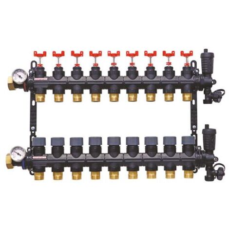 Ensemble Collecteur PCBT en matériau de synthèse 9 départs