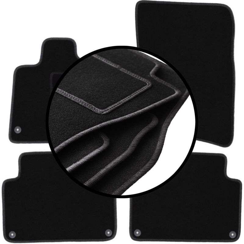 Ensemble complet de tapis en velours pour : Audi Q7 I 4L SUV (2005-2015)