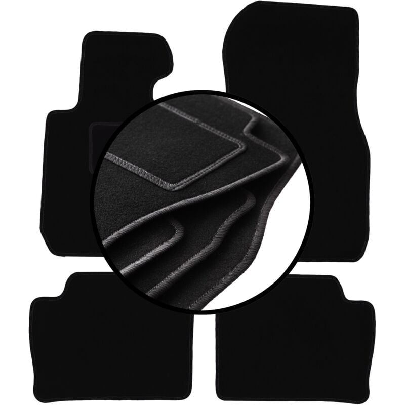 Ensemble complet de tapis en velours pour : BMW 3 F30 berline (2011-2018)